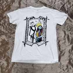 Disney nightmare before christmas Jack & Sally Skellington Women t-shirt size M