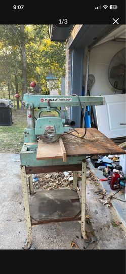 DeWalt radio arm saw $50