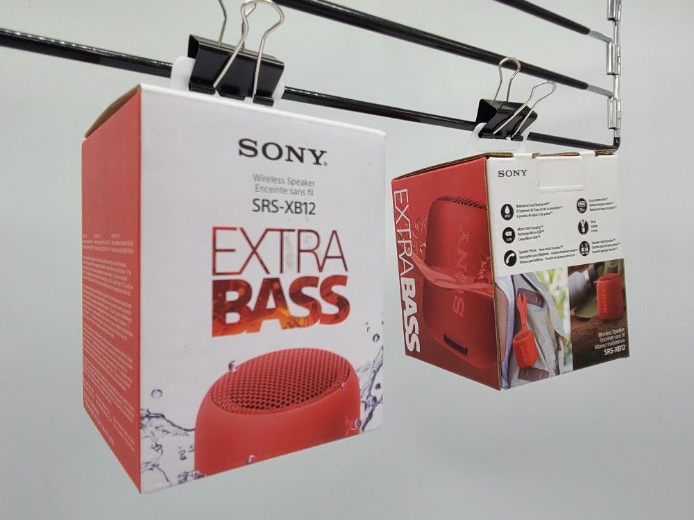 NEW- Sony SRS-XB12 RED "EACH"