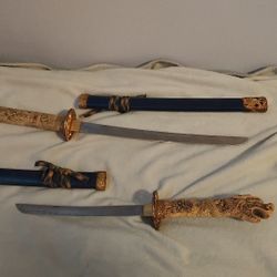 Stainless steel sword set