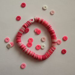 Handmade Color Mash Bracelet (pink)