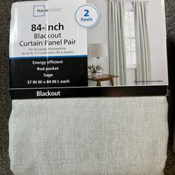 2 Mainstays Curtains 2pc Panel Set