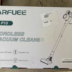 Arfuee  Cordless Vacuum Cleaner, 60 Mins Runtime, LED Display, 1.5L Cup, Anti-Tangle Brush, New In Box