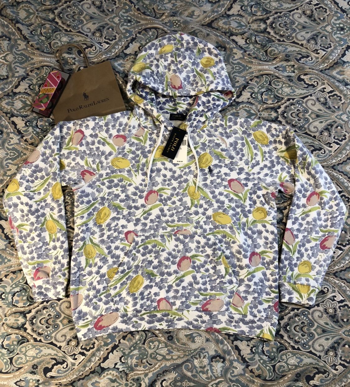 Polo Ralph Lauren TULIP Floral Hoodie Sweatshirt SZ XXL for Sale in Dallas,  TX - OfferUp