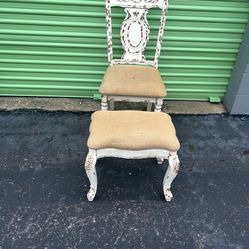  Chair and Footstool