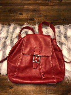 Coach backpack red