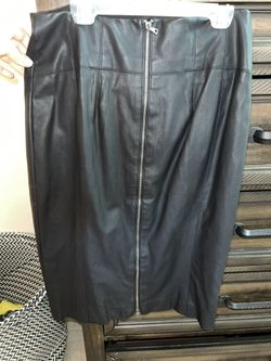 Black Pleather Skirt