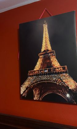 Eiffel tower painting