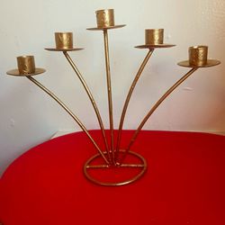 Lovely Gold Candle Stick Holder