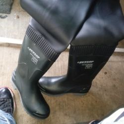 Fishing A Thigh High Working Boots For Farming And Agricultural