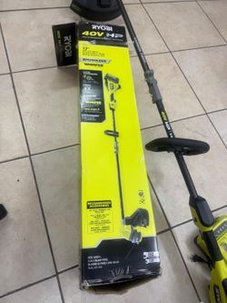 40V HP Brushless Whisper Series 17 in. Cordless Battery Carbon Fiber Shaft String Trimmer w/ 6.0 Ah Battery & Charger