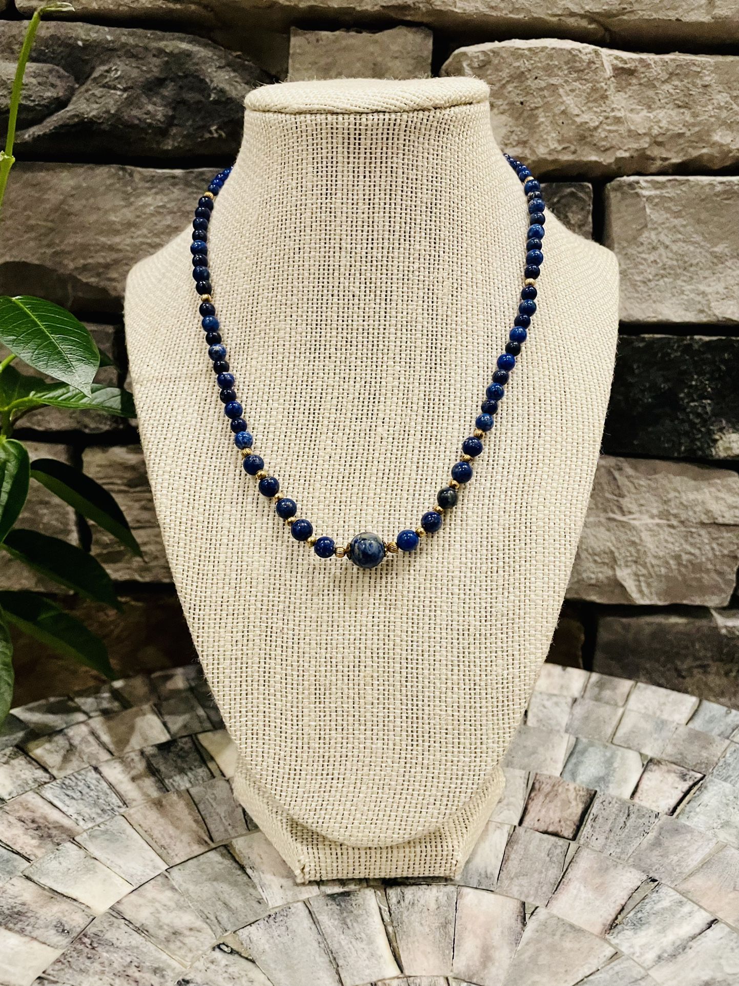 Simple Lapis Lazuli Necklace