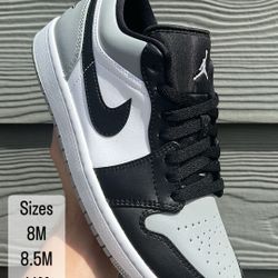 Jordan 1 low ‘Shadow Toe’ Sizes 8M , 8.5M