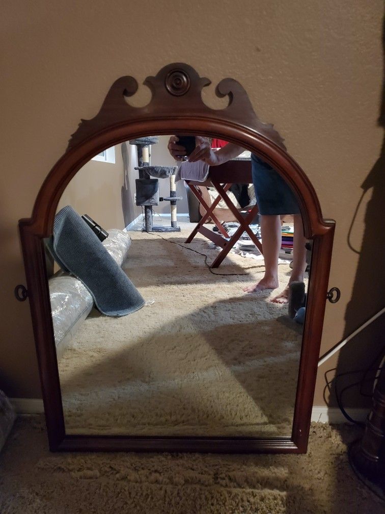 Antique Mahogony Mirror