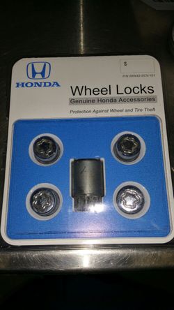 Honda OEM Wheel Lock set.
