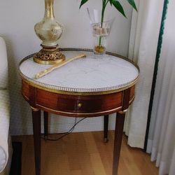 Antique French Louis XVI table Bouillotte 