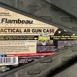 Flambeau 6500AR Tactical Rifle Case Black Polypropylene Water Resistant