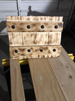 Torched wood picture frame