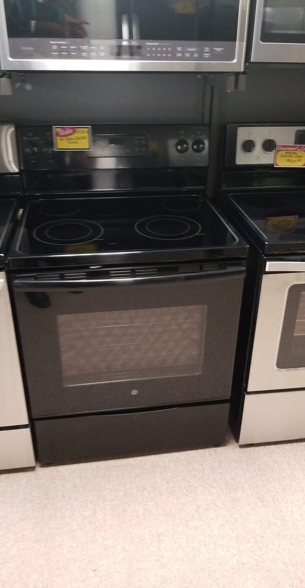 Brand New GE Black Electric Stove