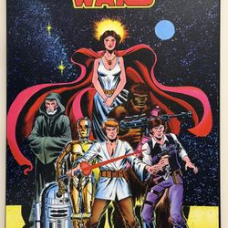 Star Wars: Saga - Comic Wall Print on wooden Frame