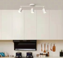 Pratt 2 ft. Matte White 3-Light Hard Wired Track Lighting Kit with Pivoting Cylinder Track Heads Bulb requirements: this track ceiling light requires