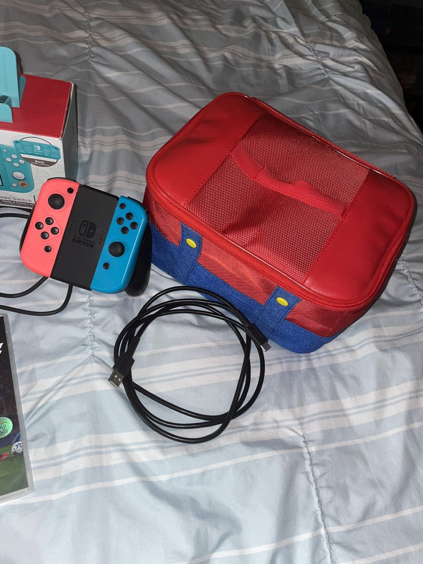 Nintendo Switch Lite With 2 Controllers And 2 Games And Everything Else Included Bundle