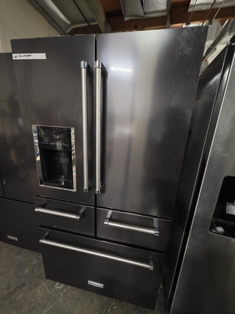 Kitchenaid 5 Door Black Stainless Refrigerator