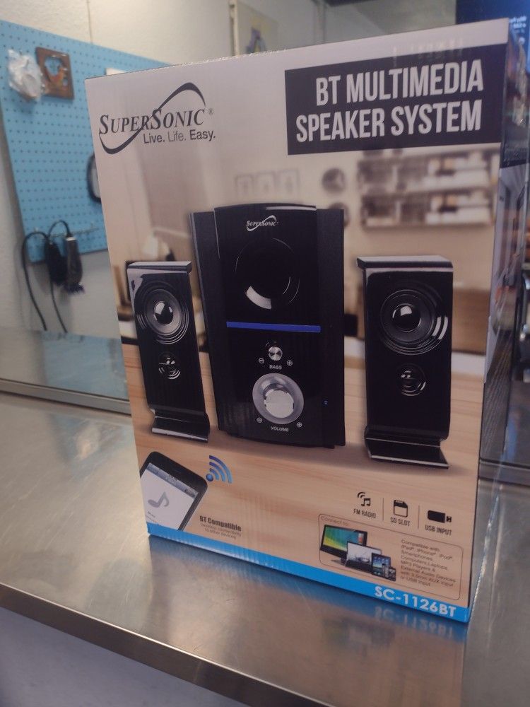 Bluetooth Multimedia Speaker System New