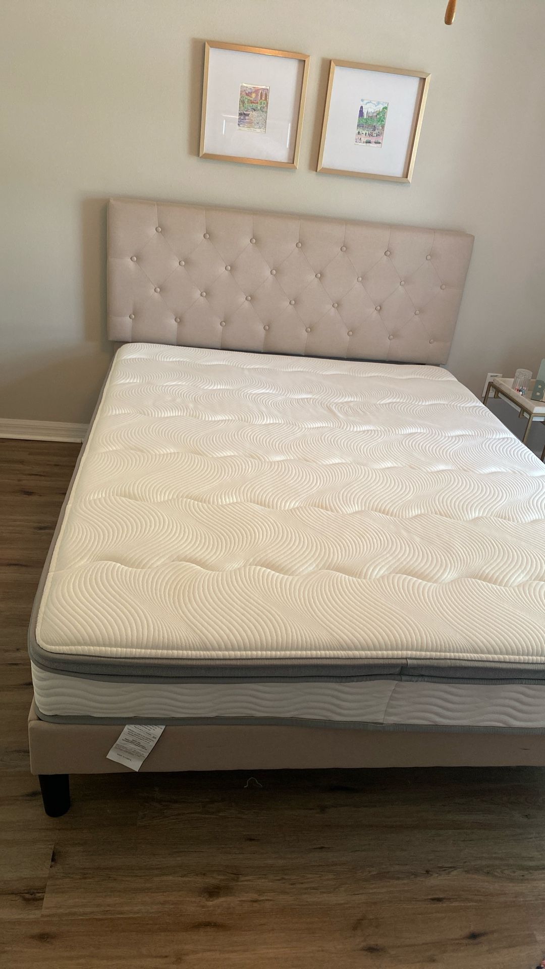Queen Bed frame And Mattress
