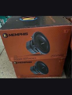 Memphis Power Reference 10” Subwoofers(2)