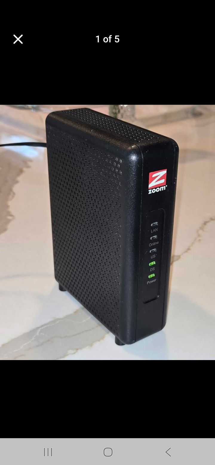ZOOM CABLE MODEM MODEL 5345 MINT CONDITION