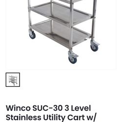 Winco Stainless Cart