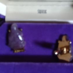 Swank Buddha Cuff Links...jade