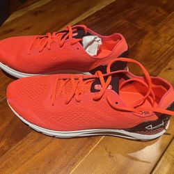 Bright Orange Under Armor Running Shoes