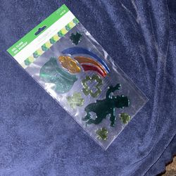 St. Patrick's Day gel clings #holiday #irish #ireland #shamrock #decoration