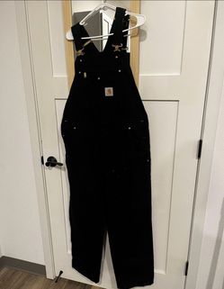 Carhartt Black Relaxed Fit Bib Overalls – Men’s 32x32