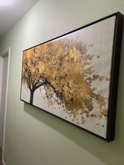 Yellow tree art