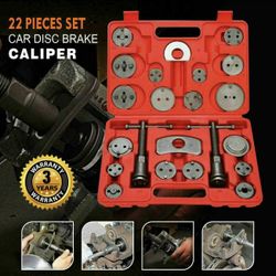 22PCS  Brake Caliper Wind Back Tool Kit Car Truck Break Disc Tool