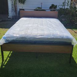 New Queen bed with good mattress