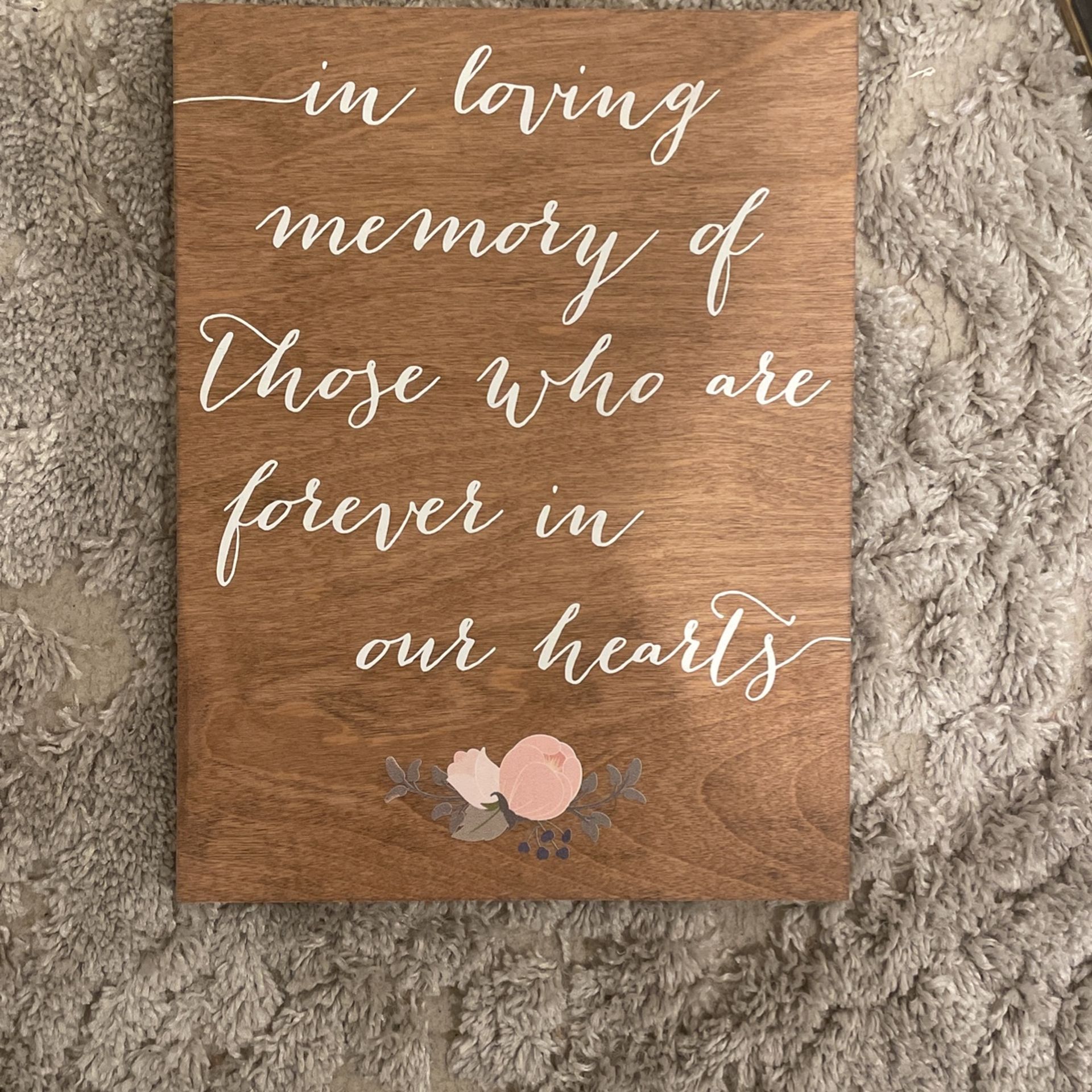Wedding Loved One Sign