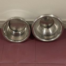 STAINLESS BOWLS - posted price for BOTH BOWLS purchased together is firm.