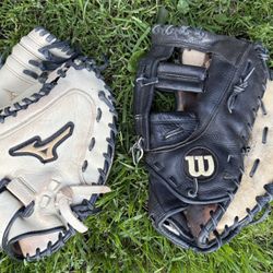 2 Baseball/Softball Gloves