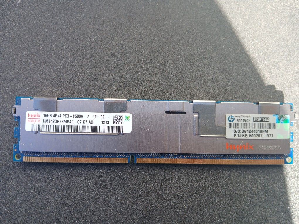 Hynix 16gb 4Rx4 Pc3 8500R-7-10-FO
