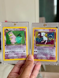 Vintage Pokemon 1st edition slow to holo and mew promo 2000