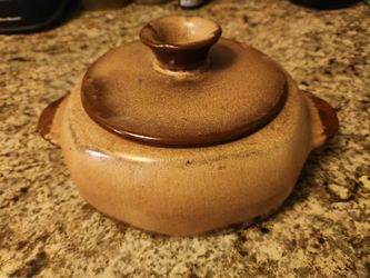 Frankoma Vintage Brown Glazed Casserole Dish