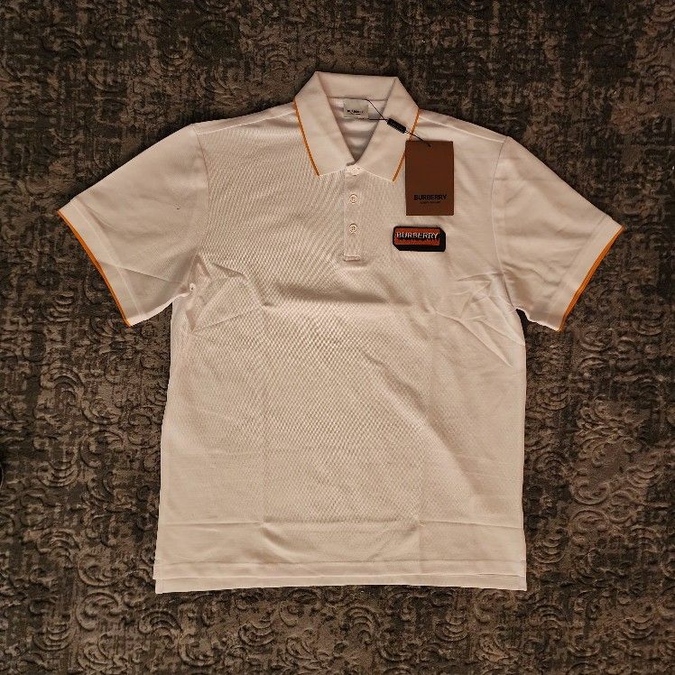White Burberry Polo T-shirt 