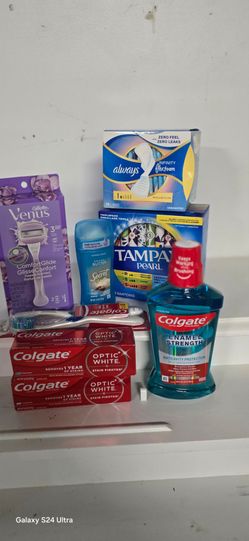 Personal Care & Hygiene Bundle – Gillette, Always, Colgate, Tampax (Brand New)