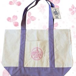 Trader Joe’s Large Lavender Tote