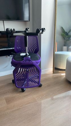 (2) Rolling Computer Chairs, Purple