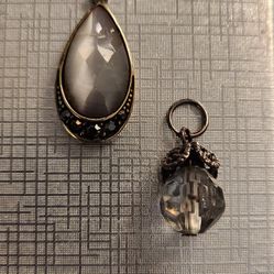Set of 2 Vintage Charm Pendants 